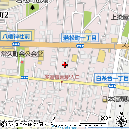 東京都府中市若松町1丁目29-3周辺の地図