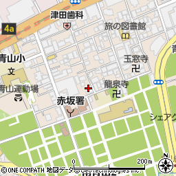 国際警備保障株式会社　乃木坂待機所周辺の地図