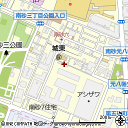 東京都江東区南砂7丁目周辺の地図