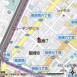 名鉄協商銀座７丁目駐車場周辺の地図