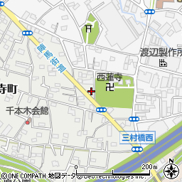 東京都八王子市大楽寺町557周辺の地図