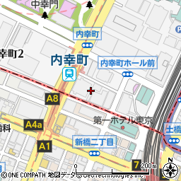 東京都千代田区内幸町1丁目3周辺の地図