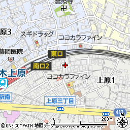 渋谷上原郵便局 ＡＴＭ周辺の地図