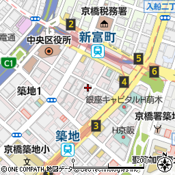 中華居酒屋 食べ飲み放題 珍味館 築地店周辺の地図