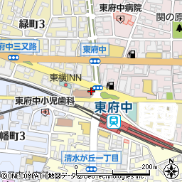 ローソン・スリーエフ東府中駅前店周辺の地図