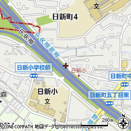 東京都府中市日新町5丁目21周辺の地図