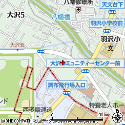 東京都三鷹市大沢5丁目6周辺の地図