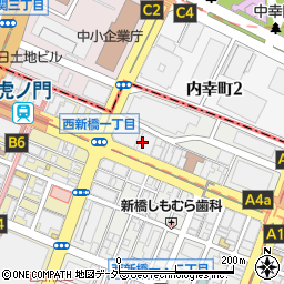 東京都港区西新橋1丁目6周辺の地図