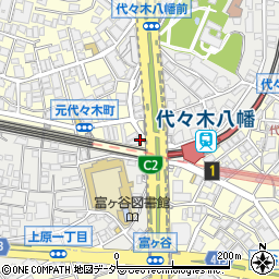 東京都渋谷区元代々木町4周辺の地図