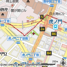 東京都港区虎ノ門1丁目2周辺の地図