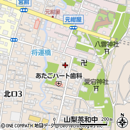 甲府愛宕町郵便局 ＡＴＭ周辺の地図