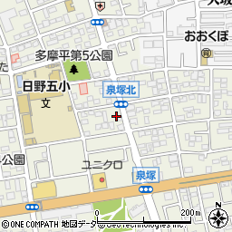 ノムラ薬局　多摩平店周辺の地図