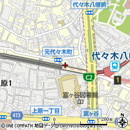 東京都渋谷区元代々木町5周辺の地図