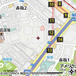 東京都港区赤坂2丁目1712周辺の地図