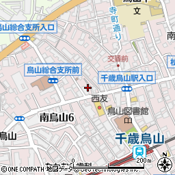 珈琲鳴館　千歳烏山店周辺の地図