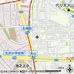 東京都渋谷区大山町21周辺の地図