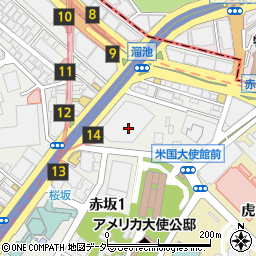 ローソン赤坂インターシティＡＩＲ店周辺の地図
