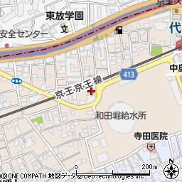 東京都民自動車周辺の地図