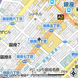 株式会社銀座マギー　銀座本店周辺の地図