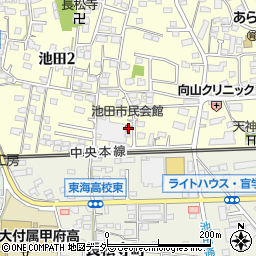 池田市民会館周辺の地図