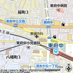 東横ＩＮＮ京王線東府中駅北口周辺の地図