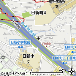 東京都府中市日新町5丁目17周辺の地図