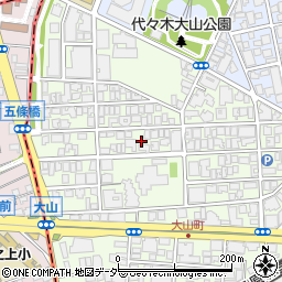 東京都渋谷区大山町34周辺の地図
