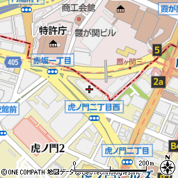日産レンタカー虎ノ門店周辺の地図