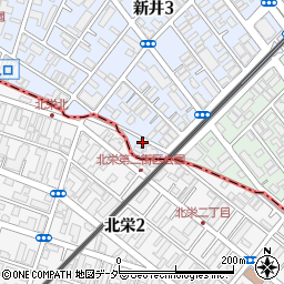 千葉県市川市新井3丁目30周辺の地図