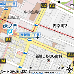 東京都港区西新橋1丁目6-21周辺の地図