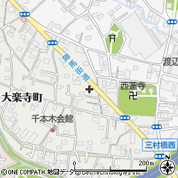 東京都八王子市大楽寺町549周辺の地図