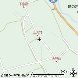 岐阜県中津川市付知町上大門周辺の地図