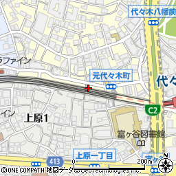 東京都渋谷区元代々木町9周辺の地図
