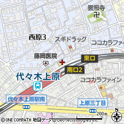 みずほ銀行代々木上原駅前 ＡＴＭ周辺の地図