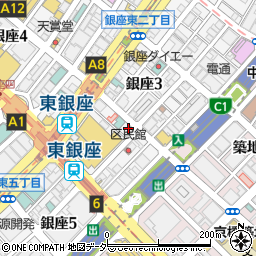 東京都中央区銀座4丁目11-6周辺の地図