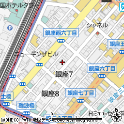 東京都中央区銀座7丁目5周辺の地図