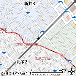 千葉県市川市新井3丁目31周辺の地図