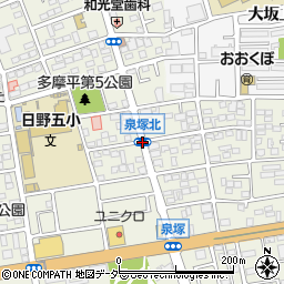 泉塚北周辺の地図