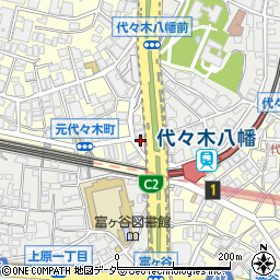 東京都渋谷区元代々木町1周辺の地図