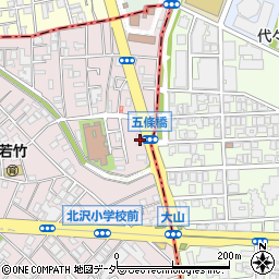 東京都世田谷区北沢5丁目24-27周辺の地図