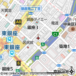 博多 慶州 銀座店周辺の地図