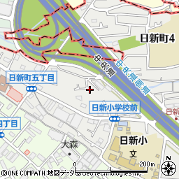東京都府中市日新町5丁目40周辺の地図