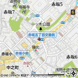ホテルリブマックス赤坂周辺の地図