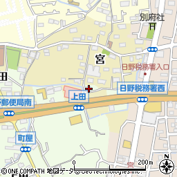 東京都日野市上田46周辺の地図