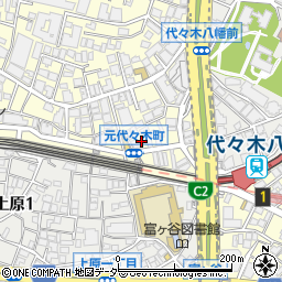 東京都渋谷区元代々木町6周辺の地図