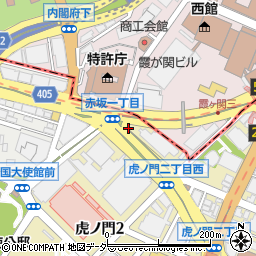 東京都港区虎ノ門2丁目1周辺の地図