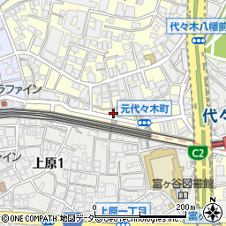 東京都渋谷区元代々木町8周辺の地図