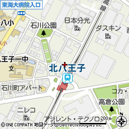 東京都八王子市石川町2960周辺の地図