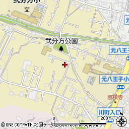 東京都八王子市弐分方町712周辺の地図