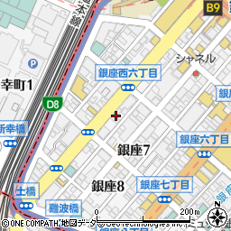 東京都中央区銀座7丁目4周辺の地図